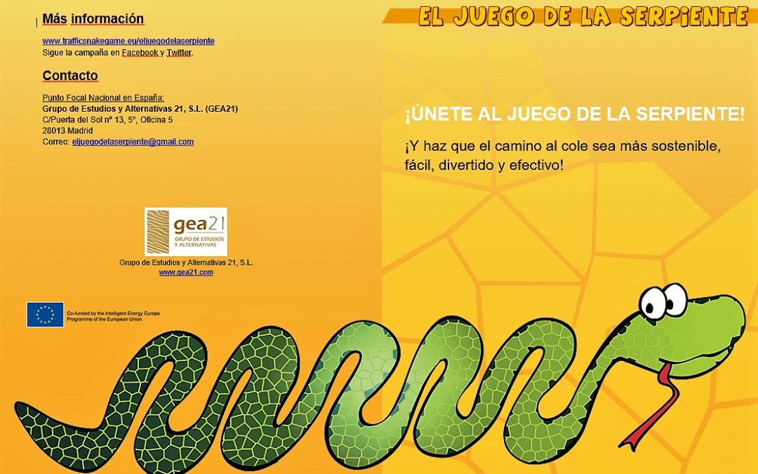 ‘El juego de la Serpiente’, fomentando la movilidad sostenible en los colegios.