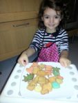 La mediana haciendo galletas