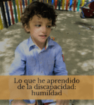 Rodrigo en un columpio de pequeño. Humildad