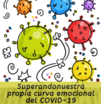 Dibujo de coronavirus. Nosotros frenamos la curva emocional