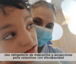 Rodrigo y yo en el médico. Él sin mascarilla