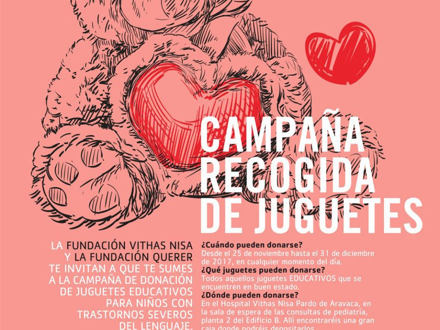 Campaña de donación solidaria de juguetes para niños con trastornos del neurodesarrollo.