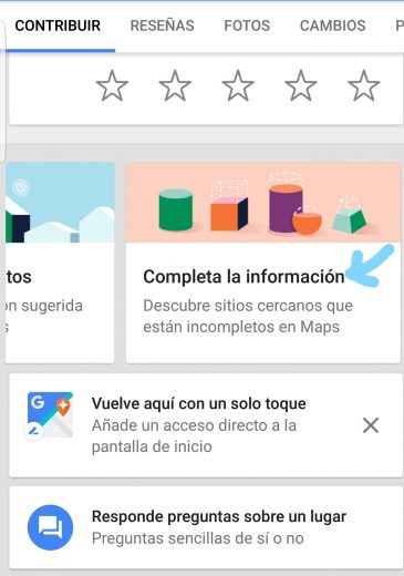 Google maps Accesibilidad