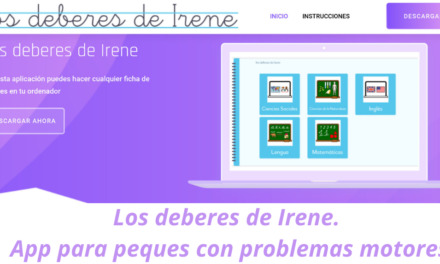 Los deberes de Irene. App para peques con problemas motores