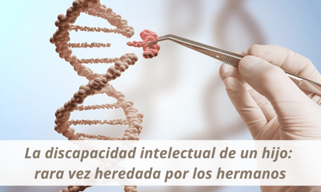 La discapacidad intelectual de un hijo rara vez es heredada por los hermanos
